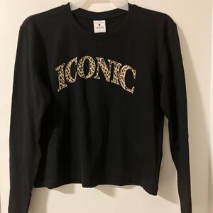 Rebel Sugar Black Long Sleeve Top